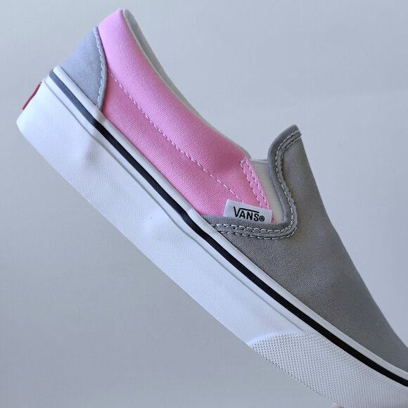 Vans Men's Classic Slip-On Sneaker in Fresh & Contemporary Prism Pink/Drizzle - Picture 6 of 12